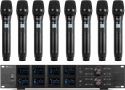 PD528 UHF Wireless Microphone Set with 8 handheld microphones