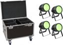 Diverse, Eurolite Set 4x LED Theatre COB 200 RGB+WW + Case with wheels