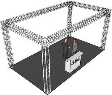 Alutruss Truss set QUADLOCK 6082 rectangle 7x4x3.5m (WxDxH)