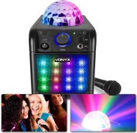 SBS50B-PLUS Karaoke Set Black with LED Light Effects