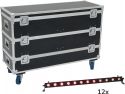 Diverse, Eurolite Set 12x LED BAR-12 QCL RGB+UV Bar + Case with wheels