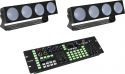 Diverse, Eurolite Set 2x LED CBB-4 + DMX LED Color Chief Controller