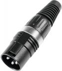 Kabler og stik, HICON XLR plug 3pin HI-X3CM-BLK