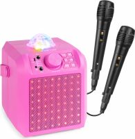 KAR55P Karaoke Speaker with LED Jelly Ball Pink