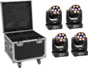 Diverse, Eurolite Set 4x LED TMH-H90 + Case with wheels