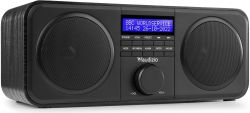 DAB Radio 'God lyd i kompakt design' DAB/DAB+/FM/Vækkeur, Sort