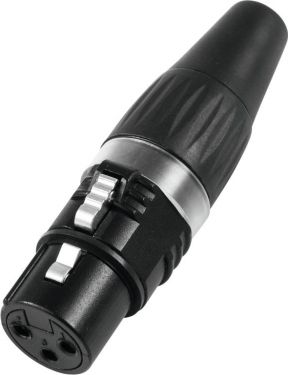 HICON XLR plug 3pin HI-X3CF-BLK