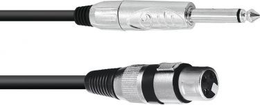 Omnitronic Adaptercable XLR(F)/Jack mono 2m bk