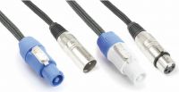 CX05-10 Audio Kombikabel Powerconnector B - XLR F / Powerconnector A - XLR M 10m