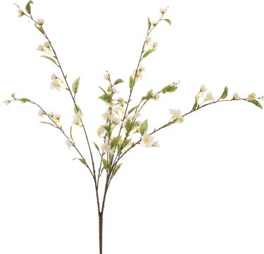 Europalms Cherry spray, artificial, white, 60cm