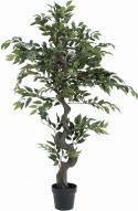 Decor & Decorations, Europalms Ficus Forest Tree, artificial plant, green, 110cm