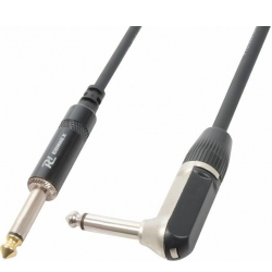 Guitarkabel "god kvalitet" 6.3mm mono Jack (90° vinkel) til 6.3mm m guitar cable