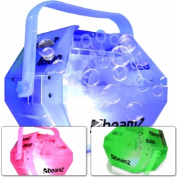 Sæbeboblemaskine B500 med LED diskolys – hele maskinen lyser flot  maskine boble