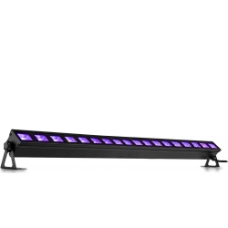 UV lys bar, BUV183 med 18 stk. kraftige UV LED / 91cm bred / solid monteringsfod