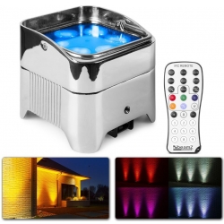 Beamz BBP96SC Batteri Uplight Par 6x 12W / RGBAW + UV / Trådløs DMX TILBUD NU