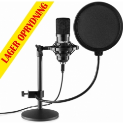 USB Studio Mikrofon sæt - Sort TILBUD NU
