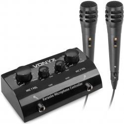 AV430B Karaoke Mikrofon Kontroller Sort TILBUD NU
