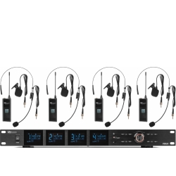PD524B UHF Wireless Microphone Set with 4 bodypack microphones TILBUD NU