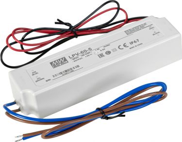 MEANWELL Power Supply 40W / 5V IP67 LPV-60-5