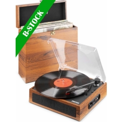 RP170L Record Player with Record Storage Case Wood "B STOCK" TILBUD NU