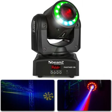 BeamZ Panther 35 Led Spot Moving Head Med Led Ring