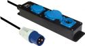 PEREL - CEE stikdåse - CEE han til 3 x Pin-Earth hun (3m) PEREL - CEE stikdåse - CEE han til 3 x Pin-Earth hun (3m)