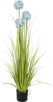 Europalms Allium grass, artificial plant, blue, 120 cm