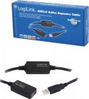 LogiLink - USB 2.0 forlængerkabel - A han til A hun, m. repeater (15m) LogiLink - USB 2.0 forlængerkabel - A han til A hun, m. repeater (15m)