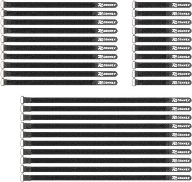 CXT-SET Kabelbindesæt 30 stk Sort