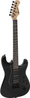 Diverse, Dimavery ST-312 E-Guitar, black/black