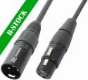 Cable XLR male/female 3m Black "B-STOCK"