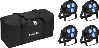 Eurolite Set 4x LED PARty Hybrid Spot + Soft Bag