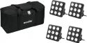 Diverse, Eurolite Set 4x LED Party Panel RGB+UV + Soft-Bag