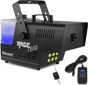 BeamZ RAGE1500LED Røgmaskine med timer 1500w