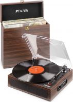 RP170D Record Player with Record Storage Case Dark Wood