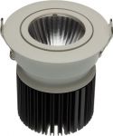 VelLight - LED indbygningsspot - 230V / 12,6W Rund hvid kip, Varm Hvid VelLight - LED indbygningsspot - 230V / 12,6W Rund hvid kip, Varm Hvid