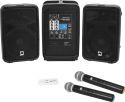 Diverse, Omnitronic Set COMBO-160BT active PA system + UWM-2HH USB Wireless mic set