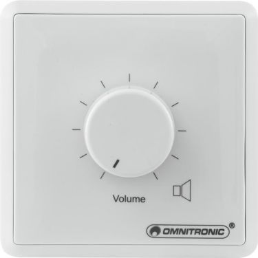 Omnitronic PA Volume Controller 5W stereo wh