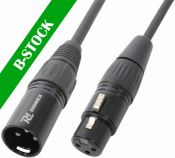 Cable XLR male/female 20m Black "B-STOCK"