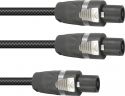 Sortiment, SOMMER CABLE Adaptercable Speakon/2xSpeakon 1m bk