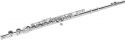 Blæseinstrumenter, Dimavery QP-10 C Flute, silver-plated