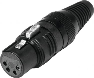 HICON XLR socket 4pin HI-X4CF-G