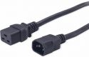 PDU/UPS strømkabel - C14 han til C19 hun (1,8m) PDU/UPS strømkabel - C14 han til C19 hun (1,8m)