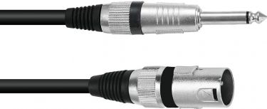 Omnitronic Adaptercable XLR(M)/Jack mono 5m bk