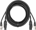 Diverse, CX07-10 Combi Cable Powerconnector TR - XLR M / Powerconnector TR - XLR F 10m