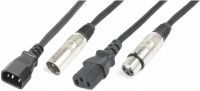 CX09-5 Light Combi Cable IEC M - XLR M / IEC F - XLR F 5m