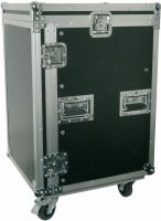 PD-F16U8 19" Rackcase 16U med hjul