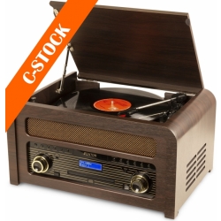 Nashville Vintage Record Player Dark Wood "C-STOCK" TILBUD NU