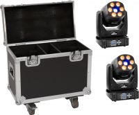 Eurolite Set 2x LED TMH-H90 + Case with wheels