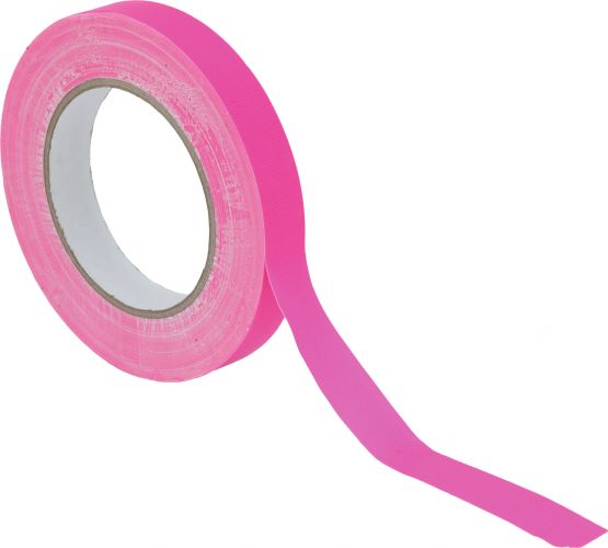 Eurolite Gaffa Tape 19mm x 25m, neon pink, uv active